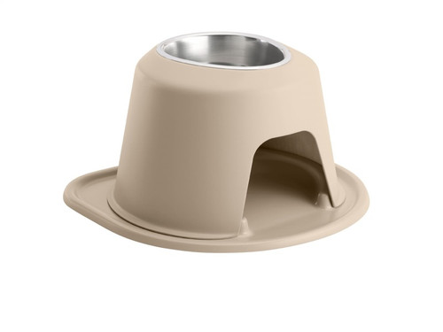 WeatherTech Pet Feeding System Single High 32oz 8in. Stainless Bowl - Tan