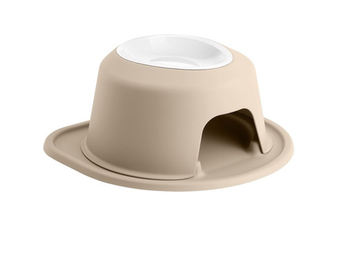 WeatherTech Pet Feeding System Single High 32oz 6in. Poly Bowl - Tan