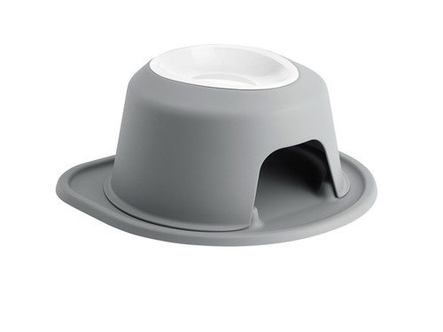 WeatherTech Pet Feeding System Single High 32oz 6in. Poly Bowl - Dark Grey