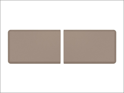 WeatherTech Comfort Mat Connect End Mats 24 x 36in. (2 Qty) Carbon Fiber - Tan