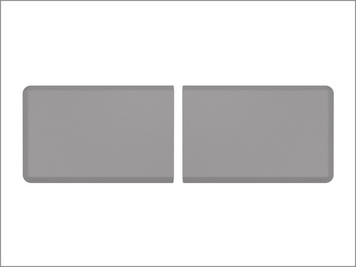 WeatherTech Comfort Mat Connect End Mats 24 x 36in. (2 Qty) Carbon Fiber - Grey