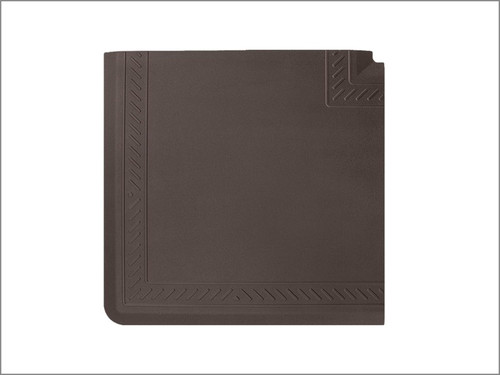 WeatherTech Comfort Mat Connect Corner Mat 25 x 25in. Bordered - Cocoa