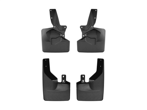 WeatherTech 21-22 Ford Bronco (Bumper Style 1) Front & Rear No Drill Mudflaps - Black