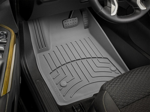 WeatherTech 2017+ GMC Acadia / Acadia Denali Front FloorLiner HP - Grey
