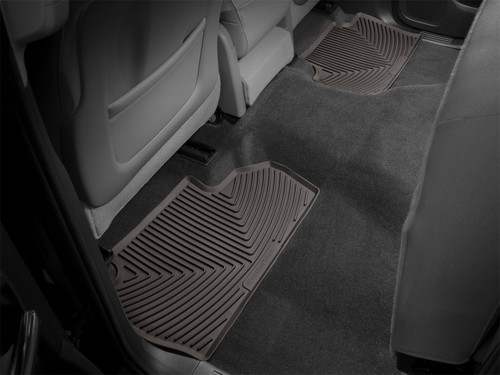 WeatherTech 2014+ Chevrolet Silverado Rear Rubber Mats - Cocoa