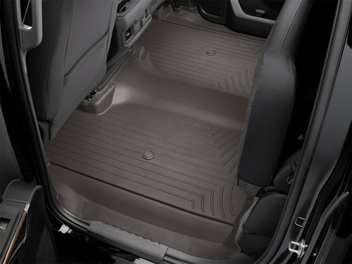 WeatherTech 2019+ Chevrolet Silverado 1500 Rear FloorLiner - Cocoa
