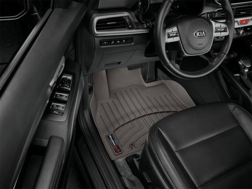WeatherTech 2020+ Kia Telluride Front FloorLiner - Cocoa