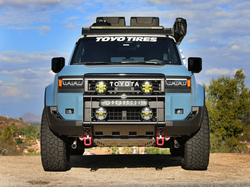 aFe 2024+ Toyota Land Cruiser (J250) L4 2.4L Terra Guard Bull Bar w/ RIGID Lights
