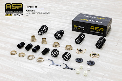 BC Racing ASP Height Adjustable Springs w/ Front Camber Adjustment for 2019+ Porsche 911 Turbo S [992] - 131PE003C1