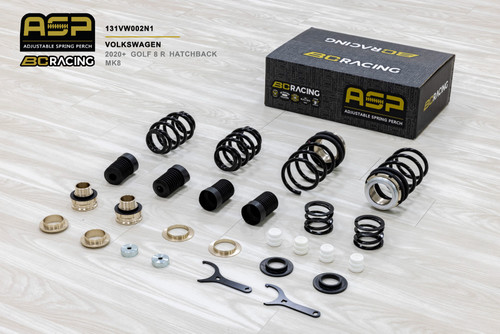 BC Racing ASP Height Adjustable Springs for 2020+ Golf R [MK8] - 131VW002N1