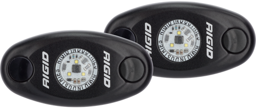 Rigid Industries A-Series Light - Black - Low Strength - Cool White - Set of 2