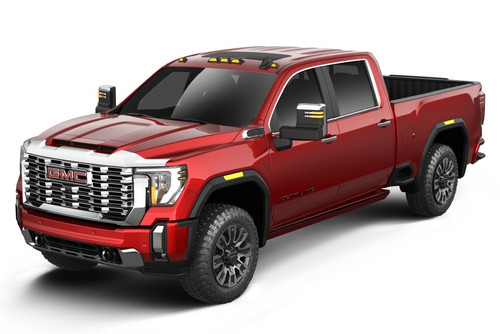 Husky Liners 15-19 GMC Sierra 2500/3500HD (Excl. Induc Hood) Aeroskin Hood Protector - Chrome