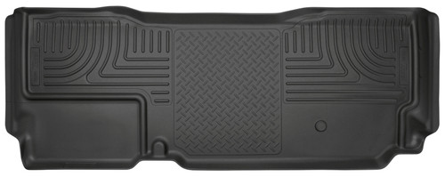 Husky Liners 11-15 Ford F250/F350/F450 Super Duty Ext Cab WeatherBeater Black 2nd Seat Floor Liners