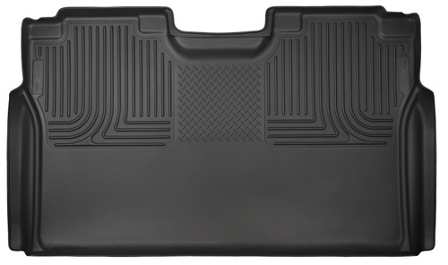 Husky Liners 15-23 Ford F-150 SuperCrew Cab WeatherBeater Black 2nd Seat Floor Liner