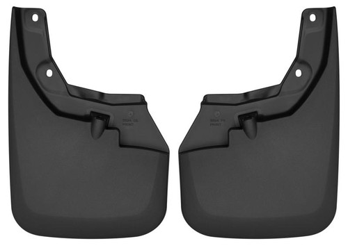 Husky Liners 16-22 Toyota Tacoma w/ OE Fender Flares Custom Molded Front Mud Guards - Black