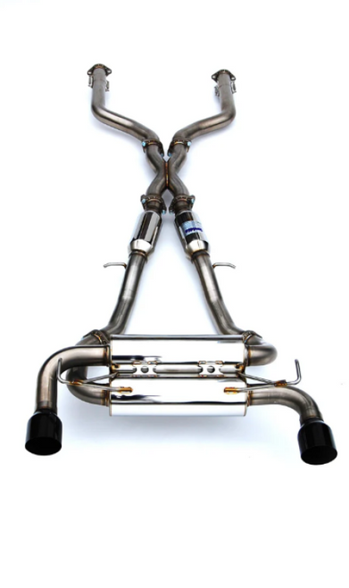 Invidia 2022+ Nissan Z 70mm Gemini Cat Back Exhaust - Single Layer Black Tip