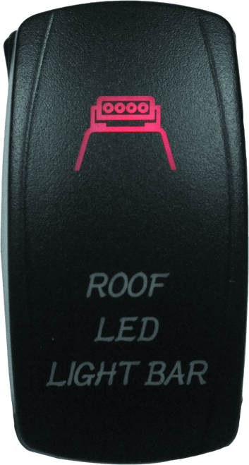 DragonFire Racing Lighted Switch Roof Led On/Off Red