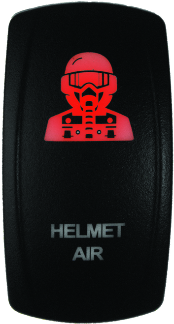 DragonFire Racing Lighted Switch Hel Air On/Off Red