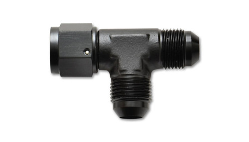 Vibrant -10AN Tee Fitting with Female -10AN Swivel for Automotive Applications