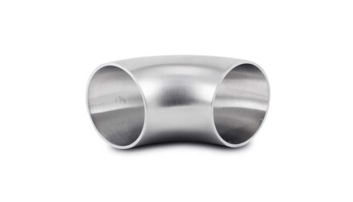 Vibrant 1.5 Inch OD T304 Stainless Steel 90 Degree Mandrel Bend Elbow with 1.5 Inch Centerline Radius