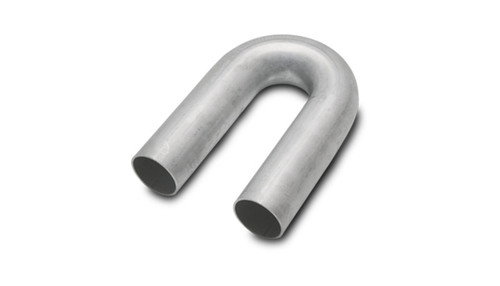 Vibrant 321 Stainless Steel 180 Degree Mandrel Bend - 2.25 Inch OD, 3.375 Inch Centerline Radius