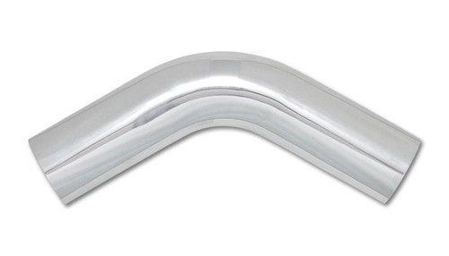 Vibrant 1.5 inch O.D. Universal Aluminum Tubing with 60 Degree Bend - Polished Finish