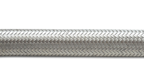 Vibrant -12 AN Stainless Steel Braided Flex Hose (5 Foot Roll) for Automotive Fuel and Fluid Systems