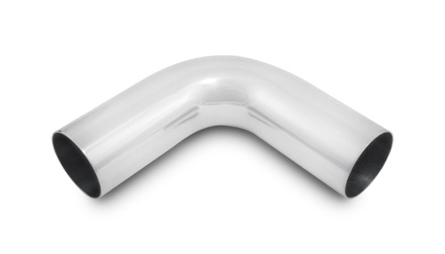 Vibrant 2-inch OD 90 Degree Tight Radius Aluminum Bend for Automotive Applications