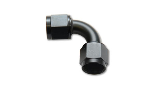 Vibrant -10AN Female 90 Degree Union Adapter - Anodized Black by Vibrant Performance Part #10734