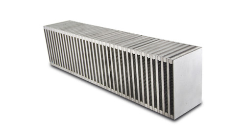Vibrant Vertical Flow Intercooler Core 24 inch Wide x 6 inch High x 4.5 inch Thick for Automotive Performance
