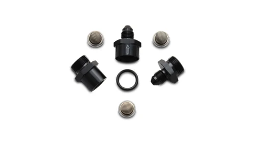 Vibrant Inline Fuel and Oil Filter Set Size -6AN with Multiple Micron Filters