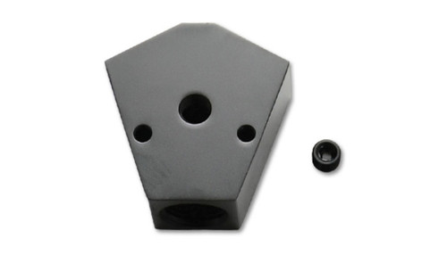 Vibrant Billet Aluminum Y-Block Fitting with 1/8 inch NPT Port - 3/8 inch NPT Connections