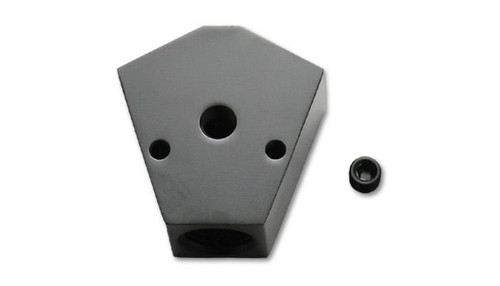 Vibrant Billet Aluminum Y-Block Fitting with 1/8 inch NPT Port - 3/8 inch NPT Connections