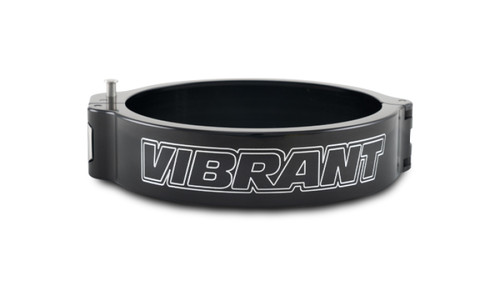 Vibrant 4-inch OD Aluminum HD Clamp with Pinless Mechanism - Black Anodized, Part #32538