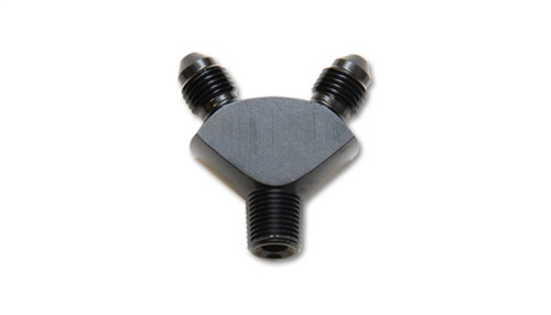 Vibrant Performance -3AN to -3AN Fuel Cell Bulkhead Adapter Fitting with NPT Thread - Aluminum