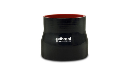 Vibrant 3.5 inch ID to 4.25 inch ID Silicone Transition Hose with Aramid Reinforcement