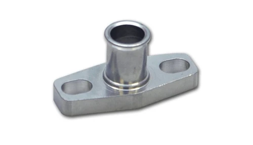 Vibrant Billet Aluminum Oil Drain Flange with 5/8 inch Male Neck for T3, T3/T4, T04, GT40-GT55 Turbochargers