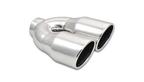 Vibrant 1326 2.5-inch Inlet Dual 3.5-inch Outer Diameter Round Stainless Steel Exhaust Tip