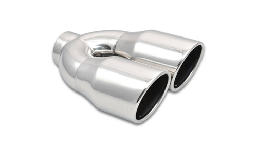 Vibrant 1326 2.5-inch Inlet Dual 3.5-inch Outer Diameter Round Stainless Steel Exhaust Tip