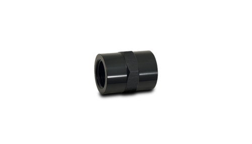 Vibrant 1/8 inch NPT Female Pipe Coupler Fitting - Aluminum