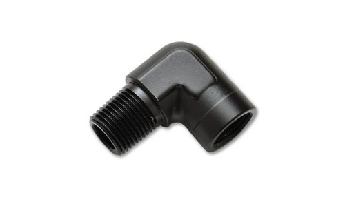Vibrant 1/8 inch NPT Female to Male 90 Degree Pipe Adapter Fitting
