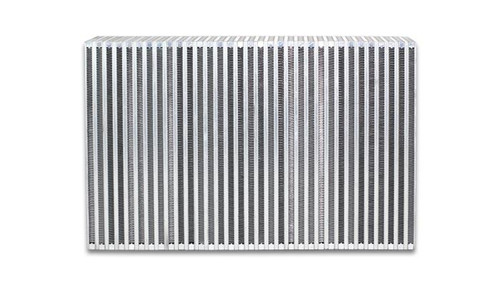 Vibrant Vertical Flow Air to Air Intercooler Core – 18-inch by 6-inch by 3.5-inch, Bar and Plate Construction