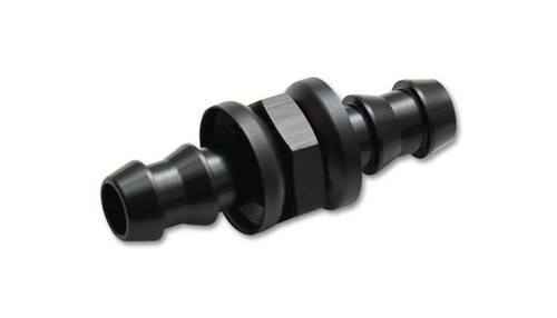 Vibrant Performance -6AN Aluminum Push-On Style Hose Barb Union Fitting, Part Number 11241