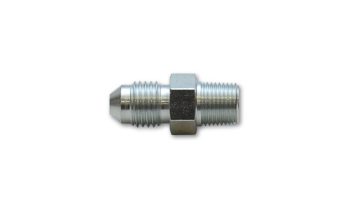 Vibrant -4AN to 1/8 Inch NPT Straight Adapter Fitting in Black Aluminum