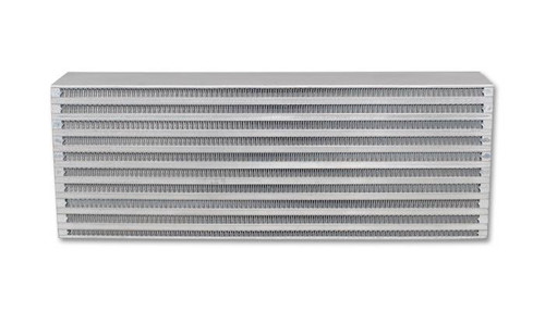 Vibrant Air-to-Air Intercooler Core with Bar and Plate Construction - 18x6.5x3.25 Inches