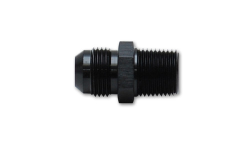 Vibrant -6AN to 3/8 Inch NPT Straight Adapter Fitting - Aluminum