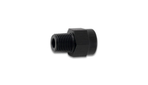 Vibrant Male NPT to Female BSP Adapter Fitting 1/8 in. NPT x 1/8 in. BSP - Aluminum, Black Anodized