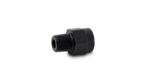 Vibrant Male NPT to Female BSP Adapter Fitting 1/8 in. NPT x 1/8 in. BSP - Aluminum, Black Anodized