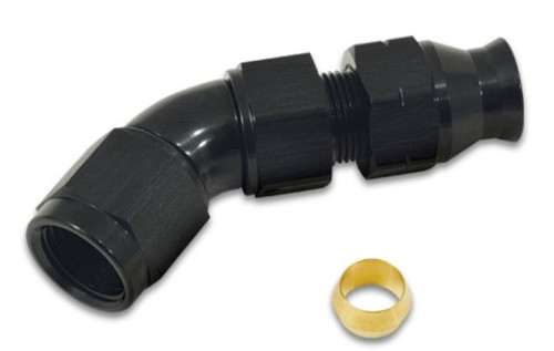 Vibrant 45 Degree 5/16 Inch Tube to Female 6AN Adapter - Aluminum Fitting