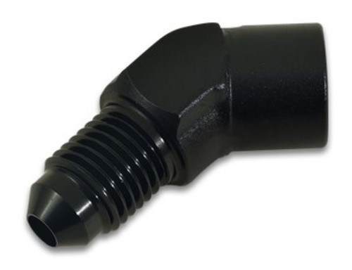 Vibrant 11300 -3AN to 1/8 Inch NPT 45 Degree Adapter Fitting for Automotive Performance